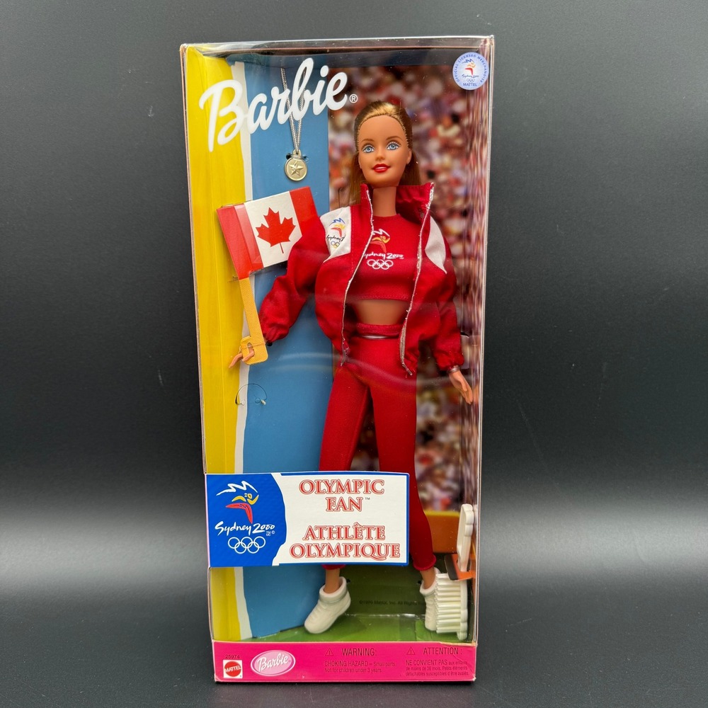 Barbie Sydney‎ 2000 Canada Olympic Fan Athlete Doll Mattel 25974 NRFB